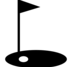 Golf flag icon
